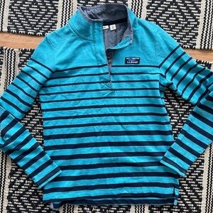 L.L. Bean Teal and Blue long sleeve